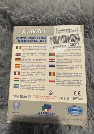 Cinturón hernia umbilical 12cm T6