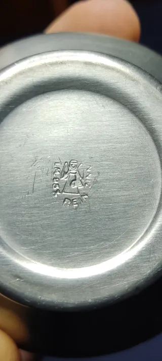 Zuccheriera in peltro 95% Rein Zinn Vintage