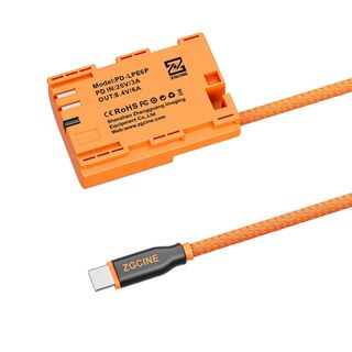 ZGCINE PD‑LPE6P cable Fake Batería Canon LP‑E6 USB