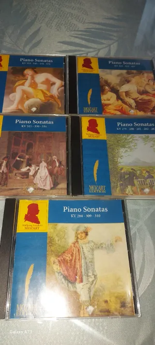 CD'S de Mozart Piano Sonatas 5