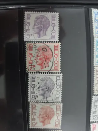 Lote 35 2 poco comunes Sellos Bélgica Antiguos