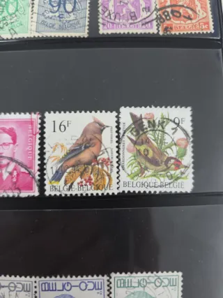 Lote 35 2 poco comunes Sellos Bélgica Antiguos