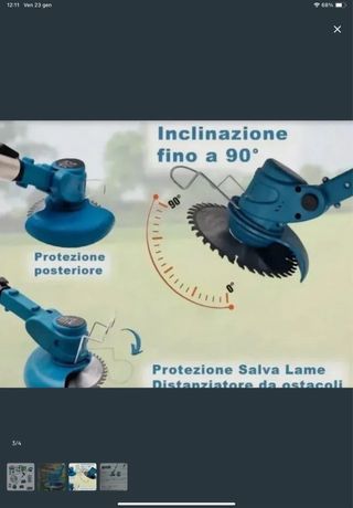 Decespugliatore a batteria 4000mah