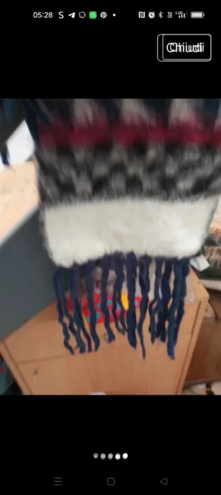 Sciarpa colorata fantasia