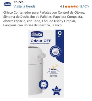 Papelera Chicco Odour OFF para pañales