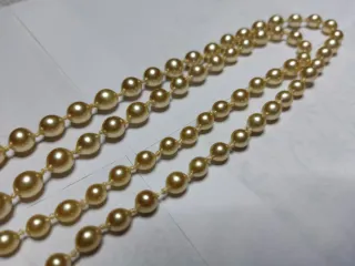 Collana in Vere Perle Mari del Sud Vintage Nuova