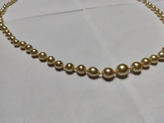 Collana in Vere Perle Mari del Sud Vintage Nuova