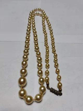 Collana in Vere Perle Mari del Sud Vintage Nuova