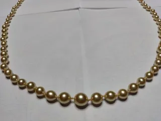 Collana in Vere Perle Mari del Sud Vintage Nuova