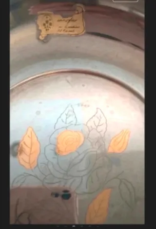 Ciotola in acciaio e oro