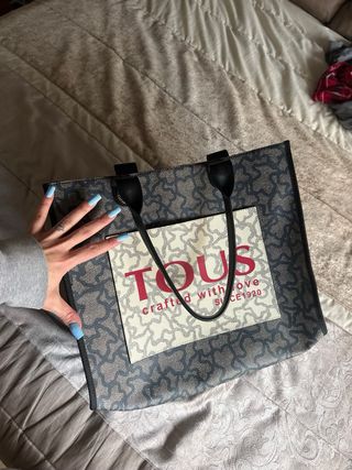 Bolso Tous Grande Beige/Gris