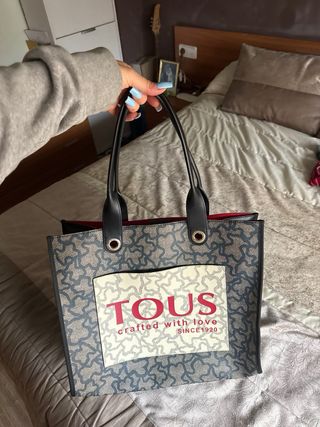 Bolso Tous Grande Beige/Gris