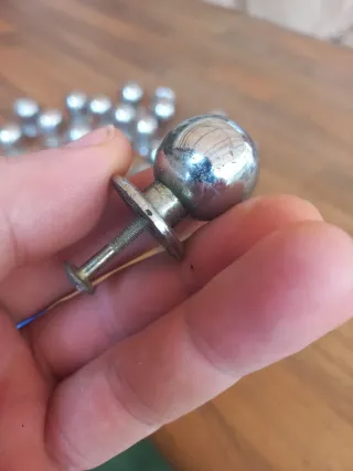 Tiradores blancos para puertas (3 unidades)