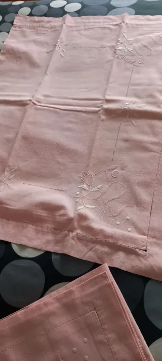 Coppia federe vintage ricamate