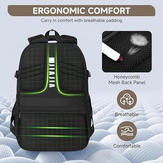 Amythe mochila 15.6'' grande impermeable Negra