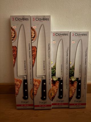 Set 4 Cuchillos Cocinero 3 Claveles Forge