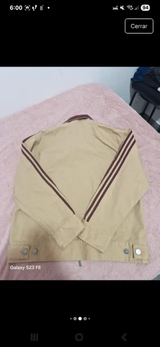 Chaqueta Adidas Beige y Marrón