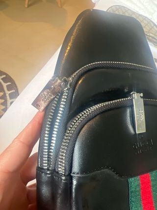 Borsa a tracolla Gucci nera da uomo