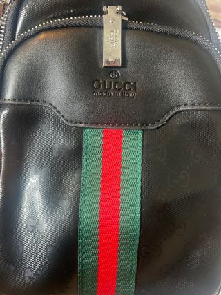 Borsa a tracolla Gucci nera da uomo