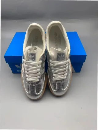 Adidas Samba Plata Cuero Metalizado Talla 37