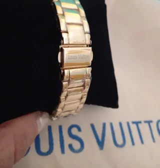 Reloj Louis Vuitton Dorado y Blanco Monogram
