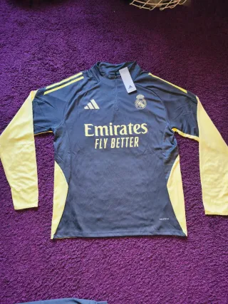 Chándal Real Madrid Adidas 2025/26 Gris Dorado