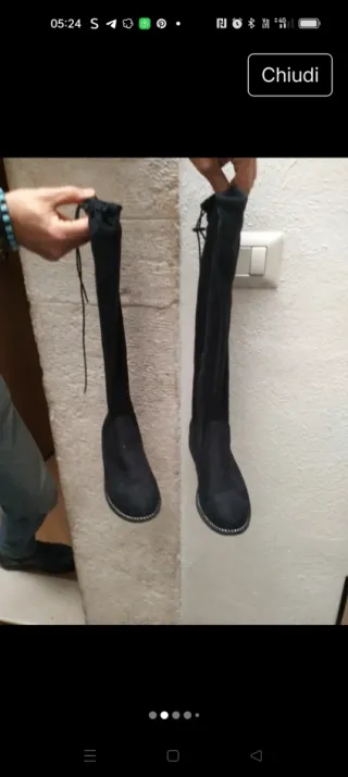 Stivali alti Superga neri