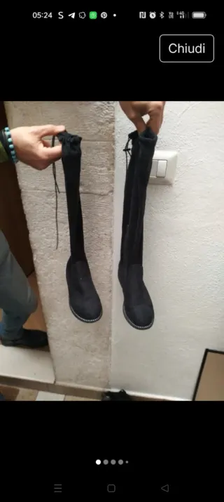 Stivali alti Superga neri