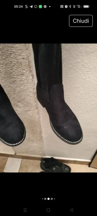 Stivali alti Superga neri