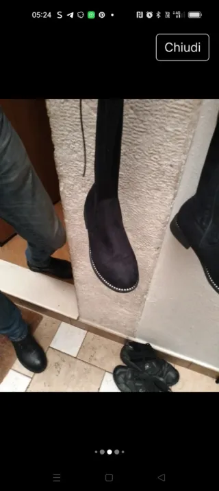 Stivali alti Superga neri