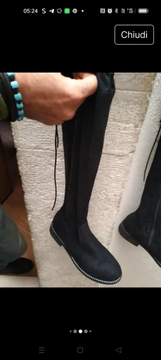 Stivali alti Superga neri