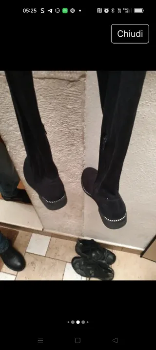 Stivali alti Superga neri