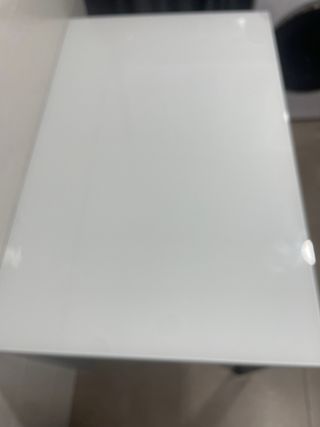 Mesa de cocina cristal y metal