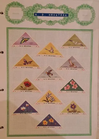 Sellos Antiguos Croacia N.D. Hrvatska