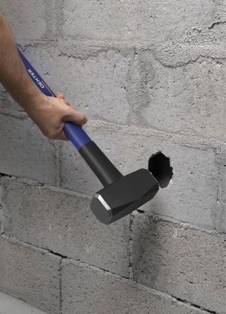 Mazo de obra, mallo, martillo 0,5 kg y 57cm.