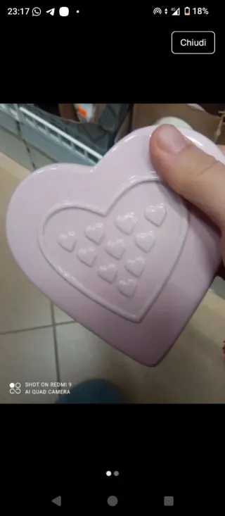Deumidificatore a forma di cuore rosa