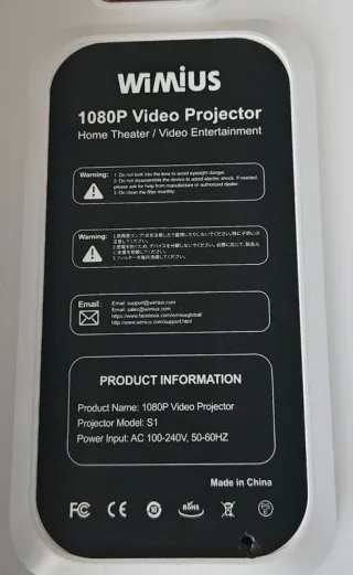 Proyector Wimius 1080P S1