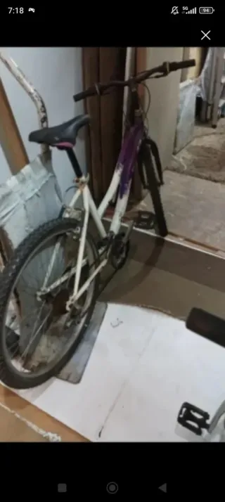 Bicicleta Montaña Gris y Verde