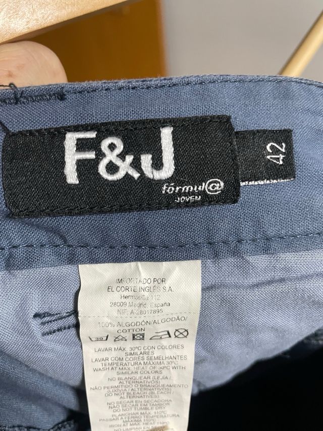 Pantalón corto ECI T32/42 azul estampado