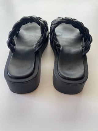 Sandalias plataforma trenzadas talla 38