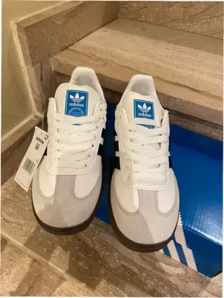 Adidas Samba OG Blanco Gris Talla 38