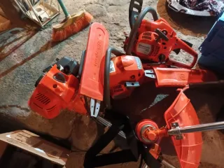 2 Motosierras y Desbrozadora