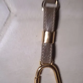 Portachiavi Gucci Pelle marrone e Oro