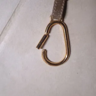 Portachiavi Gucci Pelle marrone e Oro