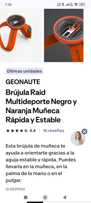 Brújula Geonaute Multideportes 500