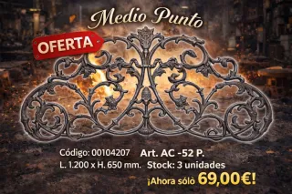 Medio Punto Hierro Fundido 1.200 mm