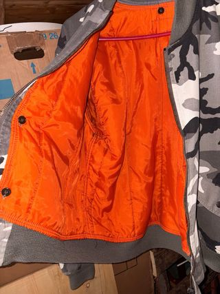 Bomber Giubbotto Camouflage Taglia M