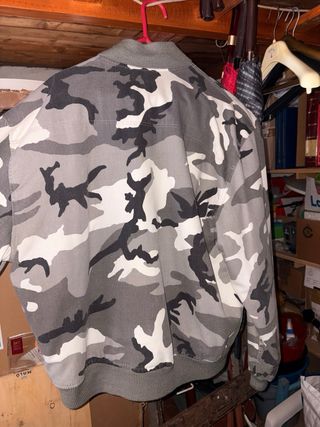 Bomber Giubbotto Camouflage Taglia M