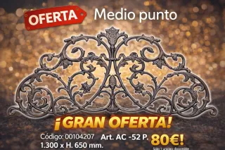 Medio Punto Hierro Fundido AC-52