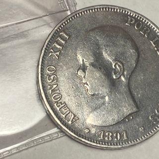 Lote 13 Monedas 5 Pesetas de plata